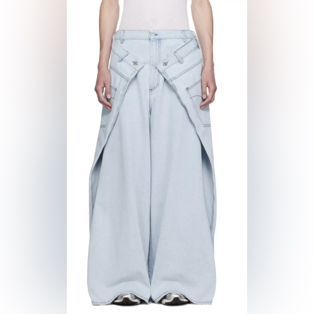 DESIGNER LUU DAN DOUBLE PLEATED JEANS